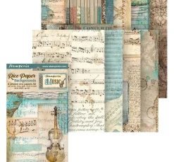 Motiv-Strohseide Backgrounds "Music"