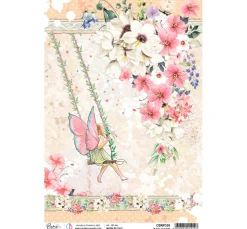 Motiv-Strohseide "Beauty in Bloom"