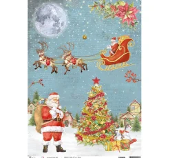 Motiv-Strohseide "Bescherung"