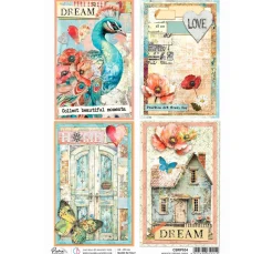 Motiv-Strohseide "Majestic Dreams Cards"