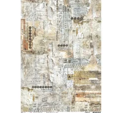 Motiv-Strohseide "Memories on Paper"