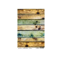 Motiv-Strohseide Modern Times "Industrial Wood", ca. 30 x 21,5 cm