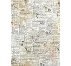 Motiv-Strohseide "News"