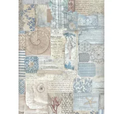 Motiv-Strohseide "Silent Sea - Texture"