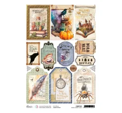 Motiv-Strohseide "Wizard Academy - Labels"