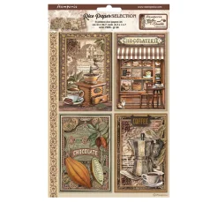 Motiv-Strohseiden Sortiment "Coffee and Chocolate"