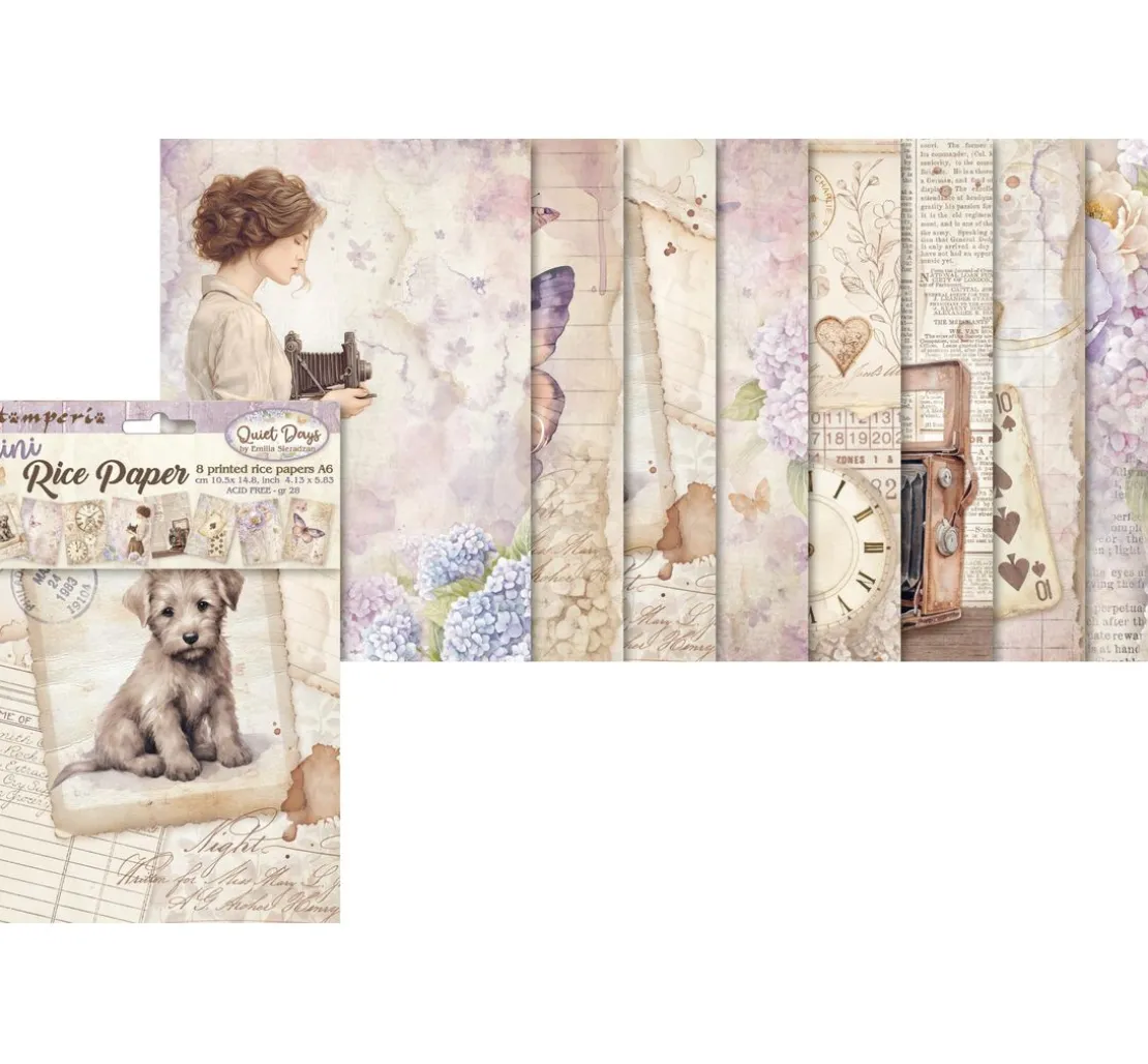 Motiv-Strohseiden Sortiment "Quiet Days"