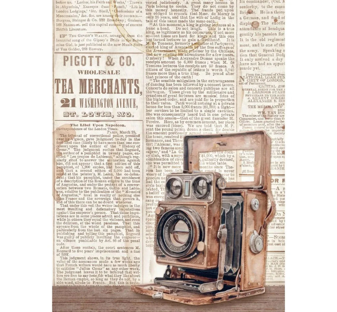 Motiv-Strohseiden Sortiment "Quiet Days"