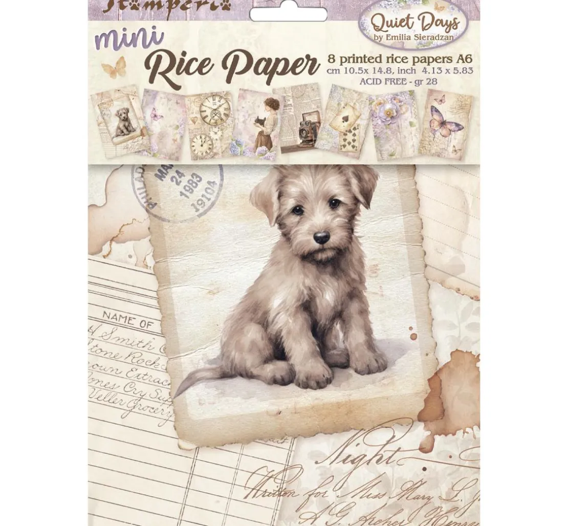 Motiv-Strohseiden Sortiment "Quiet Days"