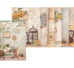 Motiv-Strohseiden Sortiment "Golden Harmony"