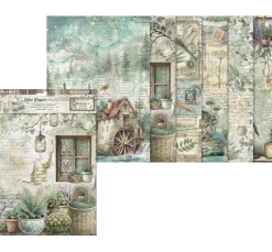 Motiv-Strohseiden Sortiment "Herbarium Silvae", 6er-Set