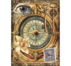 Motiv-Strohseiden Sortiment "Cabinet of Curiosities", 8er-Set