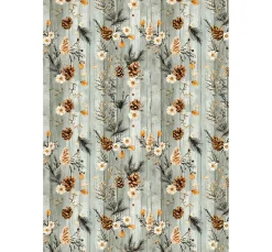 Motiv-Strohseiden Sortiment "Cosy Christmas", 8er-Set