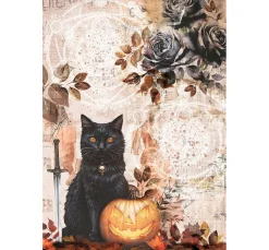 Motiv-Strohseiden Sortiment "Dark Akademia", 8er-Set