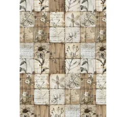 Motiv-Strohseiden Sortiment "Codes", 8er-Set