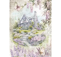 Motiv-Strohseiden Sortiment "Secret Garden", 8er-Set