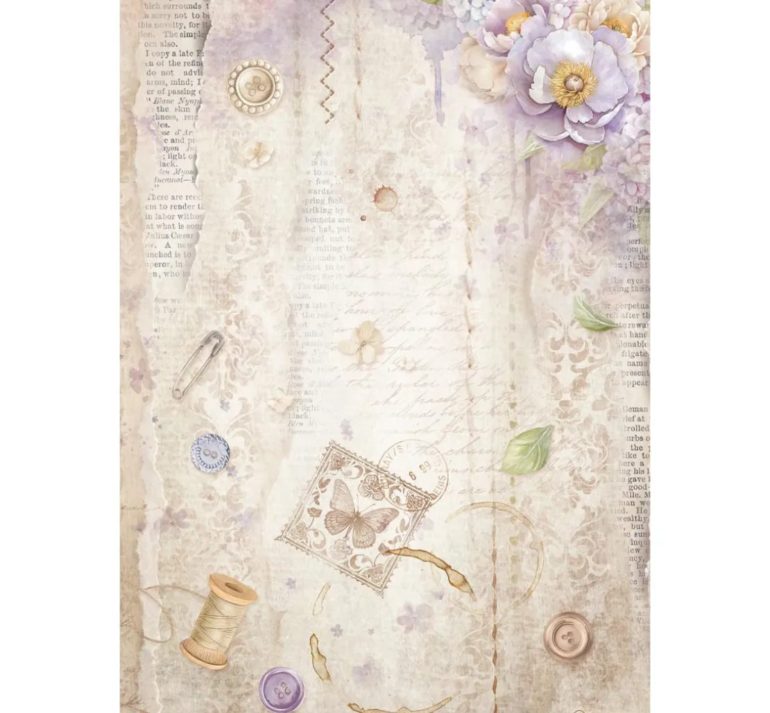 Motiv-Strohseiden Sortiment "Quiet Days"