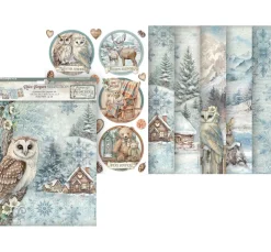 Motiv-Strohseiden Sortiment "The Owl's House"