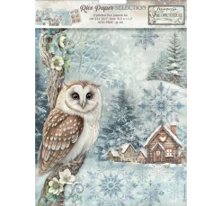 Motiv-Strohseiden Sortiment "The Owl's House"