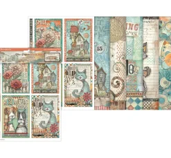 Motiv-Strohseiden Sortiment "Furry Friends"