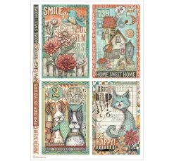 Motiv-Strohseiden Sortiment "Furry Friends"