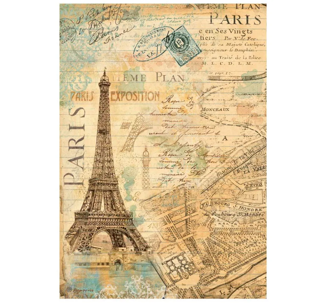 Motiv-Strohseiden Sortiment "Around the World", 6er-Set