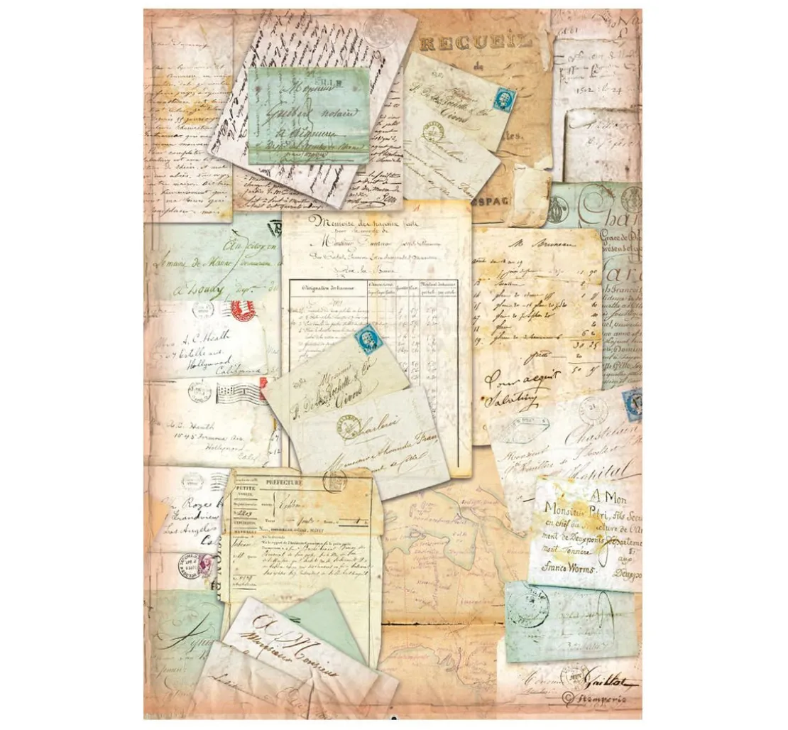 Motiv-Strohseiden Sortiment "Around the World", 6er-Set