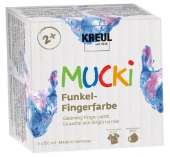 MUCKI Funkel-Fingerfarbe, 4er-Set