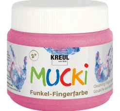 MUCKI Funkel-Fingerfarbe, 6er-Set
