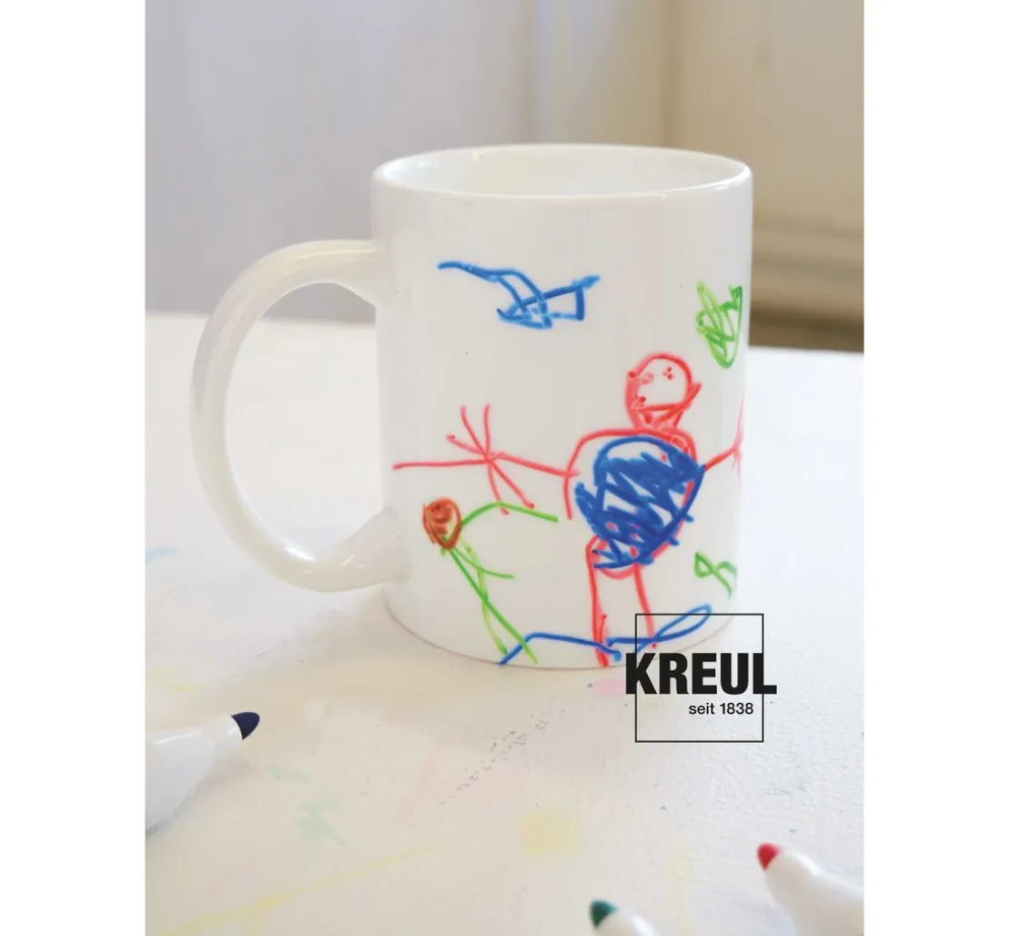 Mucki Porzellan-Pirat, Porzellanmalstift, 5er-Set