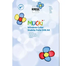 MUCKI Window Color stabile Folie, DIN A4, 3 Blatt