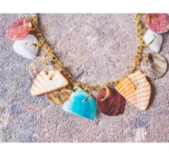 Muschelperlen, bunter Mix, 100 g