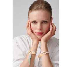 Muschelperlen mit 2 Bohrungen