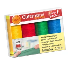 Nähfaden-Set Maraflex, 4 Spulen