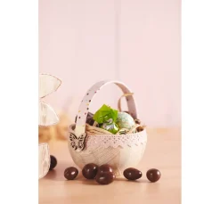 Osterkörbchen, Pappmaché, Ø 9 cm