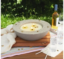 Outdoor-Docht mit Fuß, 3 Stk.