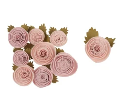 Papierblumen "Rosé", 9er-Set