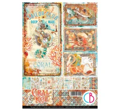 Papier-Set "Coral Reef"