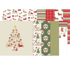 Papier-Set "Woofy Christmas"