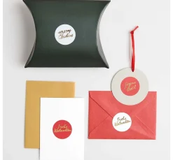 Papiersticker "Merry Christmas"