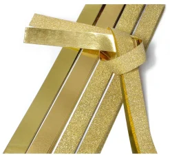 Papierstreifen "Glitter, gold", 15mm