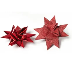 Papierstreifen glänzend "Glitter, rot"