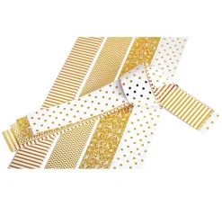 Papierstreifen glänzend "Golden Glamour", 15 mm