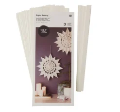 Papiertüten Sterne-Set, groß, Weiß