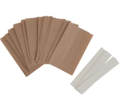 Papiertüten Sterne-Set, klein, Braun