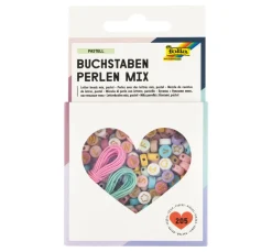 Perlenmix "Buchstaben Pastell"