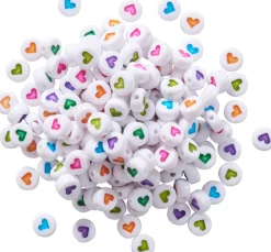 Perlen-Set, rund, Herzen