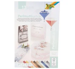 Perlmuttkarton, 13 Blatt