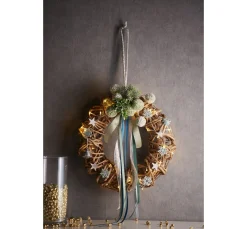 Pompon-Zweig, beschneit