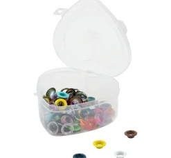 Prym Ösen mit Scheiben Bunt, Ø 8 mm, in Herzbox